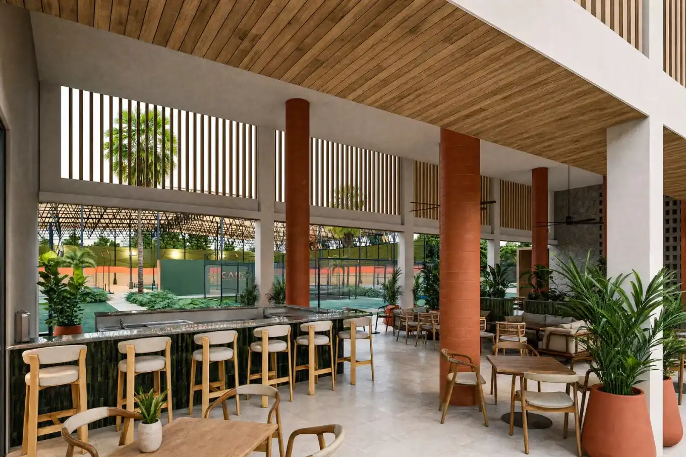 Bar y restaurante del club